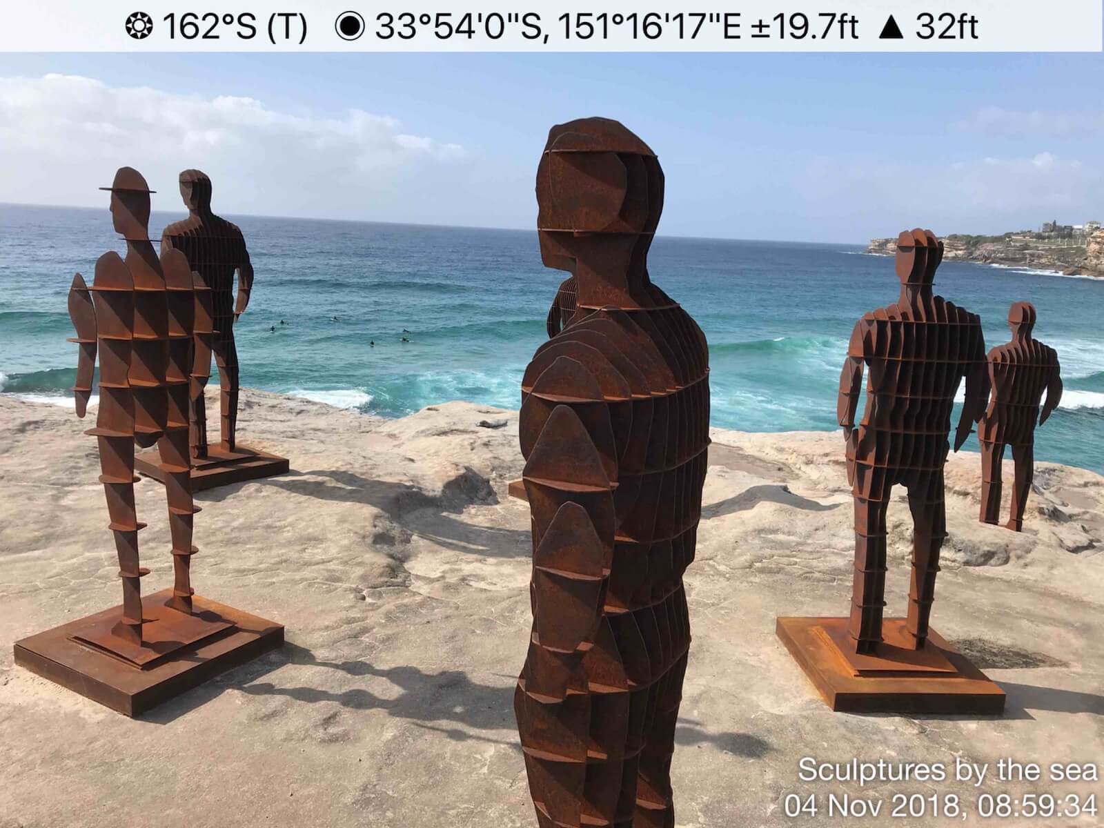 Sculptures by the sea.